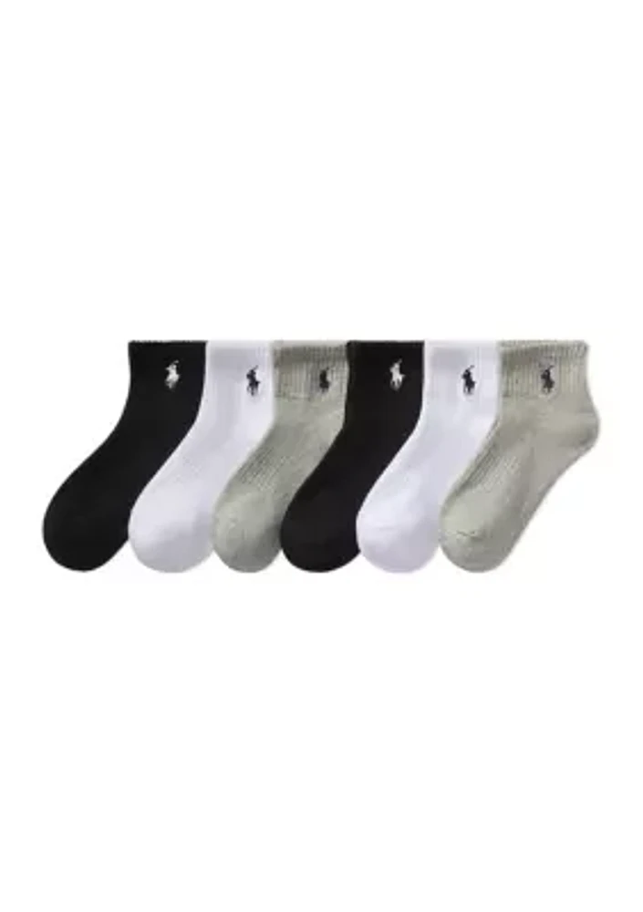 Boys Set of 6 Cotton Socks