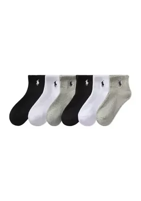 Boys Set of 6 Cotton Socks
