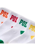 Boys Set of 6 Logo Socks