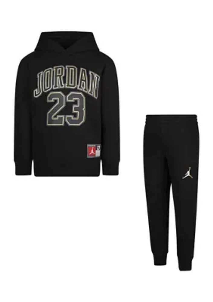 Boys 4-7 Jersey Graphic Hoodie and Joggers Set