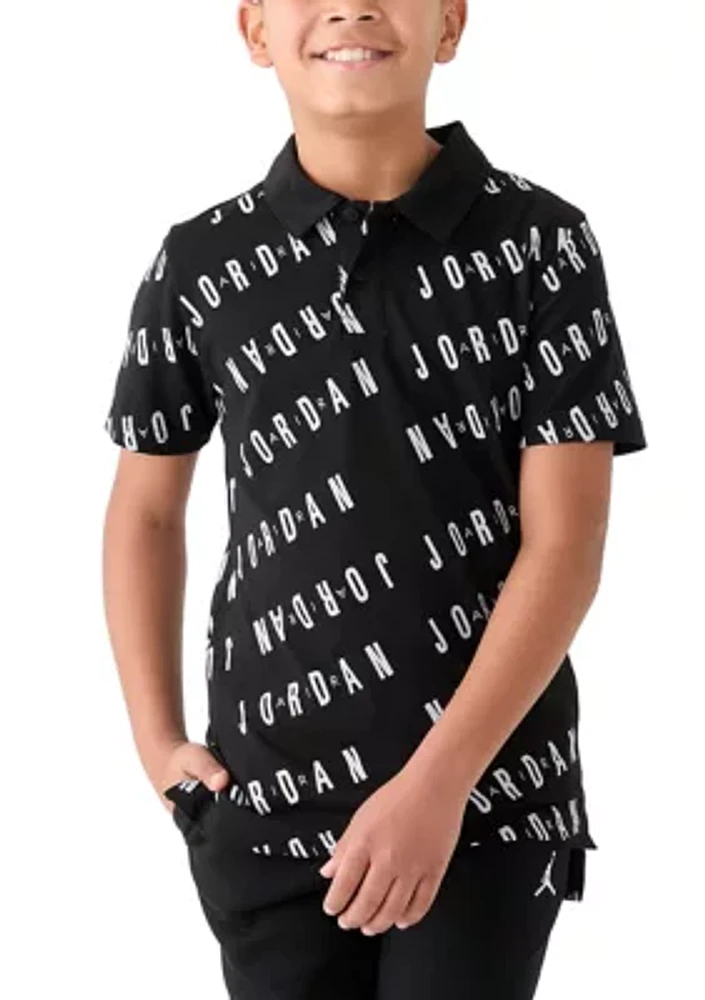 Boys 8-20 Jumpman Printed Polo Shirt