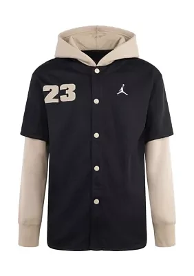 Boys 8-20 Hooded Jumpan Basketball Jacket