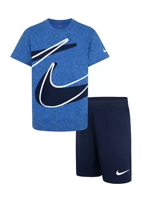 Boys 4-7 Dri Fit Big Logo Graphic T-Shirt and Shorts Set