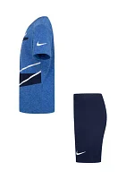 Boys 4-7 Dri Fit Big Logo Graphic T-Shirt and Shorts Set
