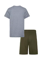 Boys 4-7 Swoosh Graphic T-Shirt and Shorts Set