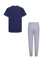 Boys 4-7 Short Sleeve T-Shirt and Joggers Set