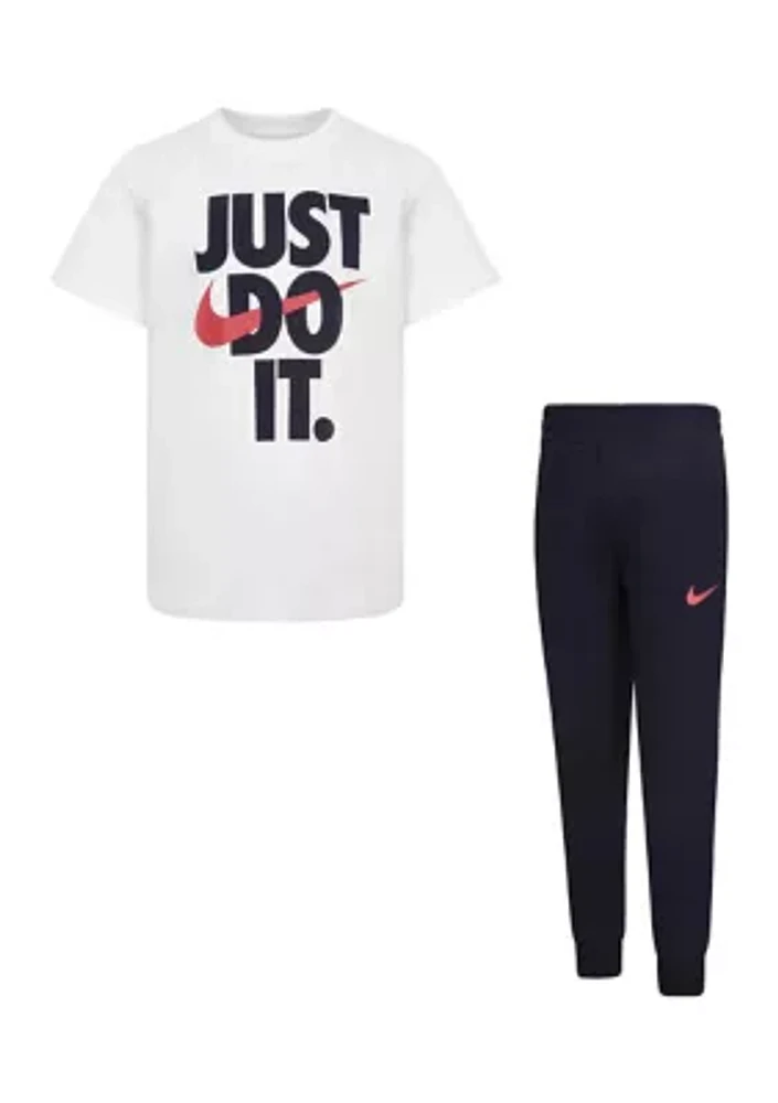 Boys 4-7 Just Do It T-Shirt and Joggers Set