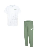 Boys 4-7 Short Sleeve T-Shirt and Jogger Pants Set