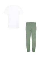 Boys 4-7 Short Sleeve T-Shirt and Jogger Pants Set