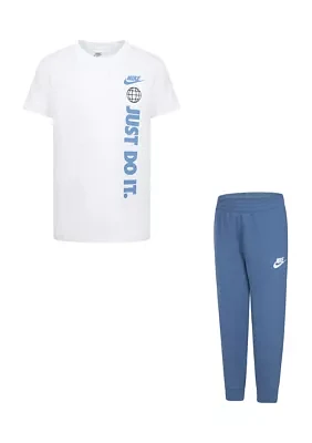 Boys 4-7 Short Sleeve Graphic T-Shirt and Joggers Set