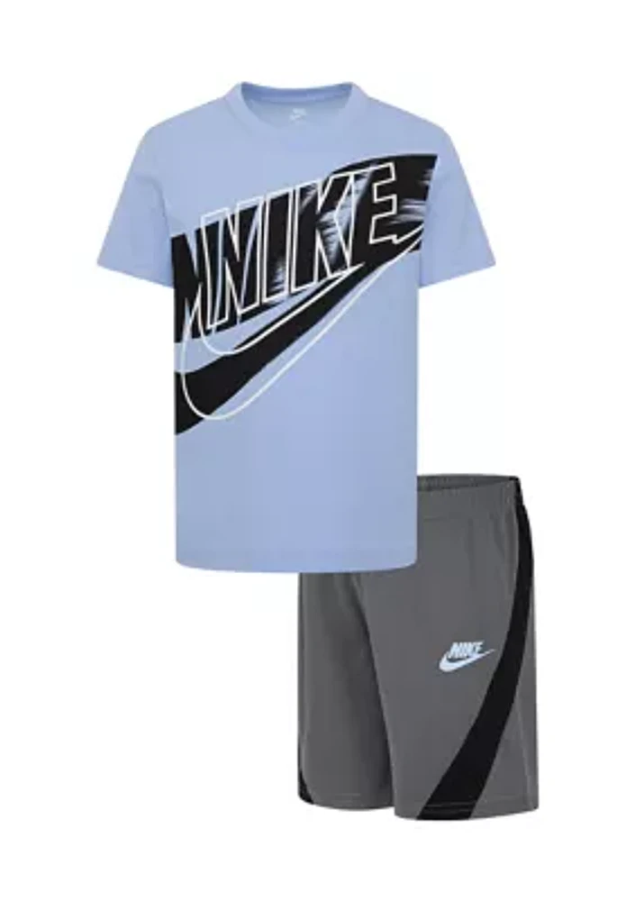 Boys 4-7 Jersey Big Logo Graphic T-Shirt and Shorts Set