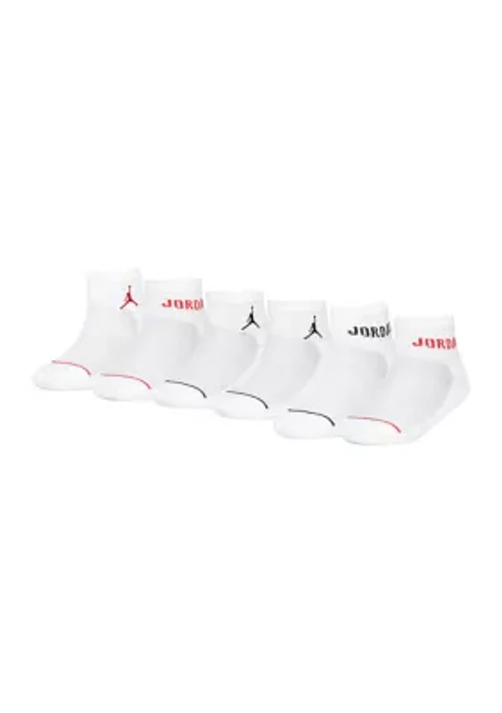 Boys Jordan Legend Ankle Socks - 6 Pack