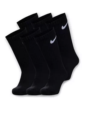 Boys 5-7 Dri-FIT Performance Basic Crew Socks 3-Pack
