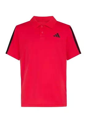 Boys 8-20 Short Sleeve 3-Stripe Polo Shirt