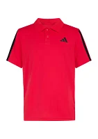 Boys 8-20 Short Sleeve 3-Stripe Polo Shirt