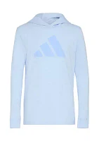 Boys 8-20 adidas Long Sleeve Hooded Snow Heather Tee