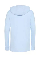 Boys 8-20 adidas Long Sleeve Hooded Snow Heather Tee