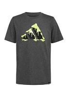 Boys 8-20 Short Sleeve Slime Logo Heather Graphic T-Shirt