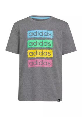 Boys 8-20 Sketchy Linear Heather Graphic T-Shirt