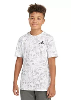 Boys 4-7 Short Sleeve Pebble Print Camo T-Shirt