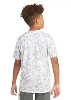 Boys 4-7 Short Sleeve Pebble Print Camo T-Shirt