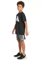 Boys 8-20 Short Sleeve Pebble Camo Logo Polyester T-Shirt - Extended Sizing