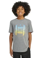 Boys 8-20 Short Sleeve Football Heather Graphic T-Shirt