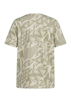 Boys 8-20 Short Sleeve Printed "Camo" Logo T-Shirt