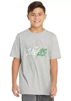 Boys 4-7 Short Sleeve Illustrated Sportswear Logo Heather T-Shirt