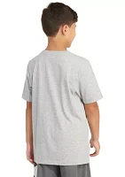 Boys 4-7 Short Sleeve Illustrated Sportswear Logo Heather T-Shirt