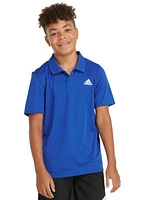 Boys 8-20 Short Sleeve 3-Stripe Polyester Mesh Polo Shirt