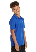 Boys 8-20 Short Sleeve 3-Stripe Polyester Mesh Polo Shirt