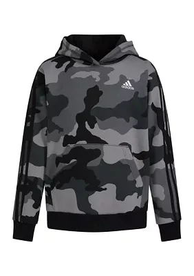 Boys 8-20 Long Sleeve France Camo Printed Hooded Pullover