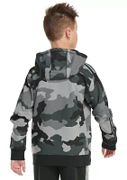 Boys 8-20 Long Sleeve France Camo Printed Hooded Pullover