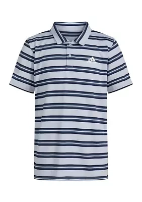 Boys 8-20 Short Sleeve Yarn Dyed Stripe Polo Shirt