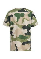 Boys 8-20 Camo Printed Short Sleeve T-Shirt