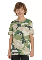 Boys 8-20 Camo Printed Short Sleeve T-Shirt