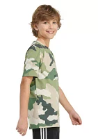 Boys 8-20 Camo Printed Short Sleeve T-Shirt