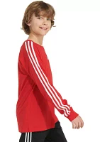 Boys 8-20 3 Stripe Long Sleeve T-Shirt