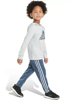 Boys 4-7 Hooded Graphic T-Shirt and Pants Set