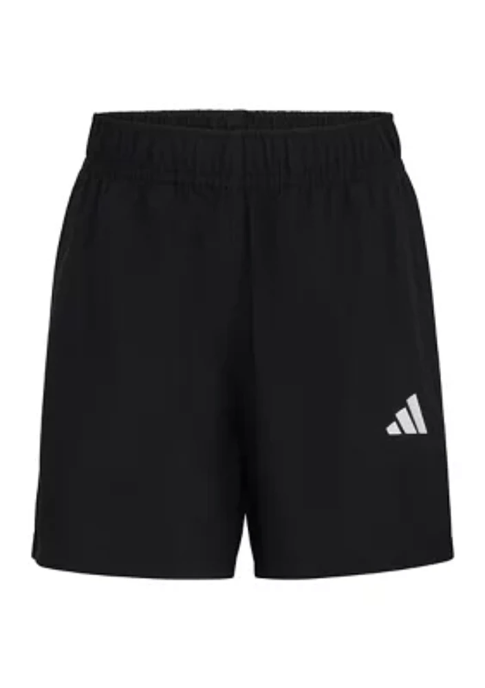 Boys 8-20 Elastic Waistband Essentials Small Logo Woven Shorts