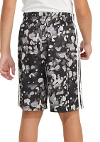 Boys 8-20 AEROREADY® Elastic Waist Printed Pebble Camo Shorts - Extended Sizing