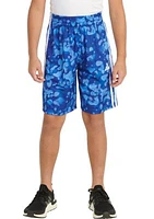 Boys 8-20 AEROREADY® Elastic Waist Printed Pebble Camo Shorts