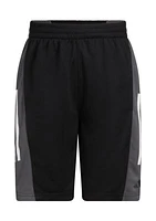 Boys 8-20 AEROREADY® Elastic Waistband Color Block Shorts