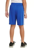 Boys 4-7 Elastic Waist 3 Stripe Mesh Shorts