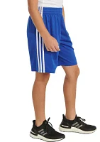 Boys 4-7 Elastic Waist 3 Stripe Mesh Shorts