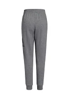 Boys 8-20 Elastic Waistband Essential Heather Joggers