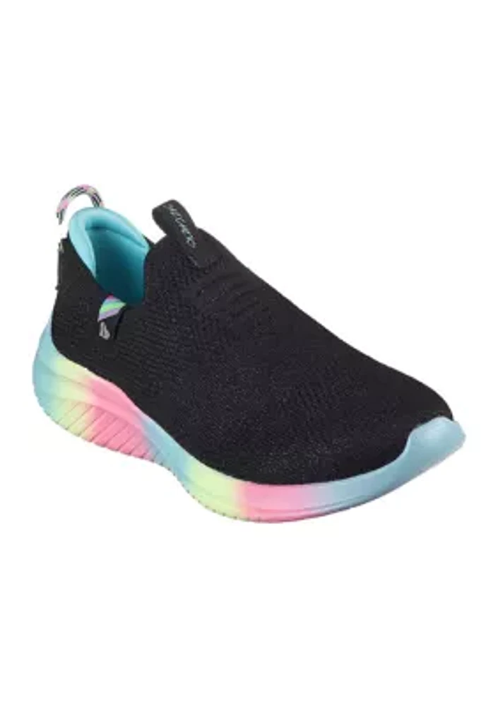 Youth Girls Ultra Flex 3.0 Sneakers - Color Joy