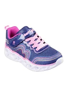 Youth Girls Heart Lights® Sneakers - Retro Hearts