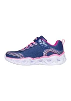 Youth Girls Heart Lights® Sneakers - Retro Hearts